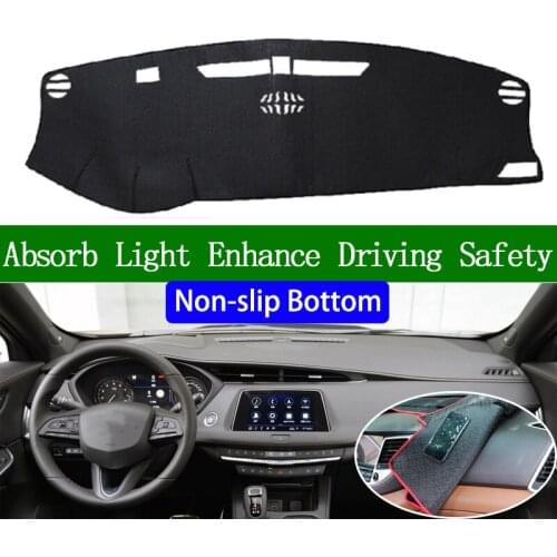 For Cadillac XT4 2018 Non-slip Bottom Dashboard Cover Car Decals Car Stickers Interior Car Accessories