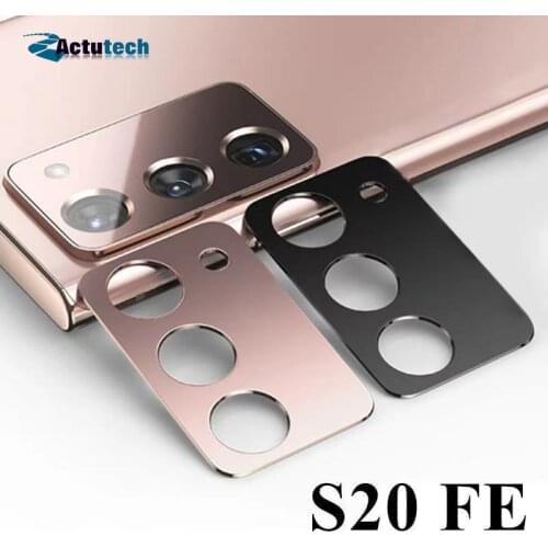 Actutech For Samsung Galaxy S20 FE 5G Luxury Camera Guard Circle Metal Lens Protector Case Cover Camera Lens Protective Cover
