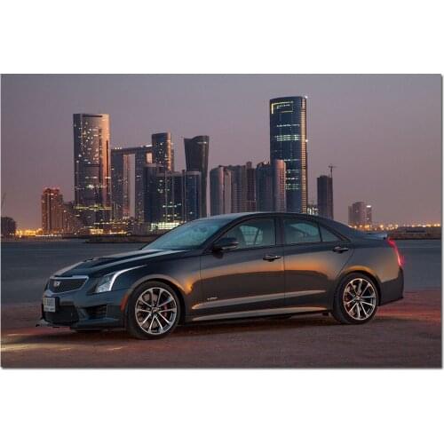 Cadillac ATS V Sedan Cars Photo Wall Art Posters and Prints Modern Canvas Painting for Living Room Decor
