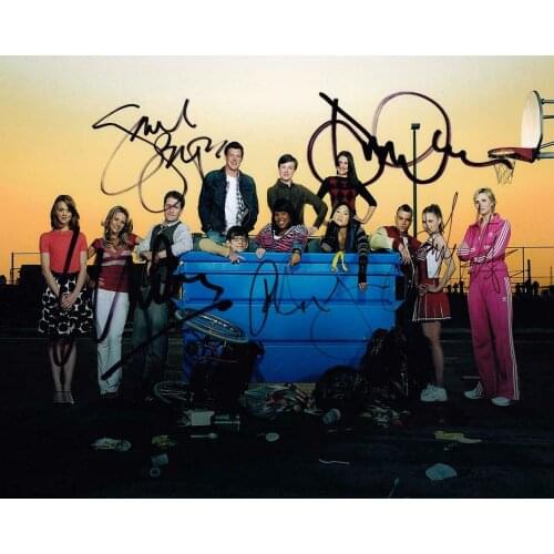 Glee cast TV Series SIGNED PHOTO Art Film Print Silk Poster Home Wall Decor 24x36inch