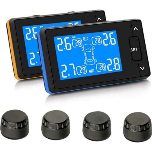 Hot Sell TPMS Car Wireless Tire Pressure Monitoring System 4 External Sensors Retail Package High Quality
