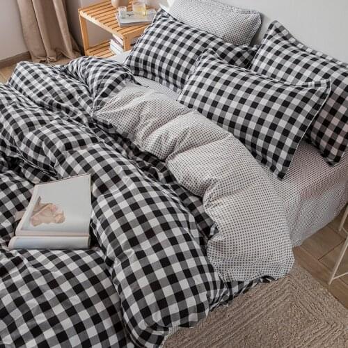 Nordic Style Duvet Cover Set Comforter Bedding Sets Bed Sheets And Pillowcases Twin Size Flat Bed Sheet Bed Linen Home Textile
