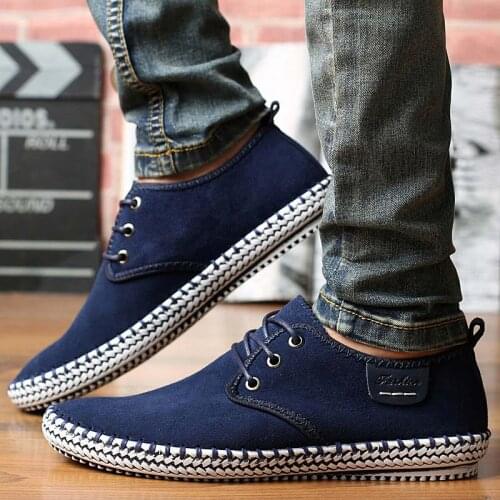 Sneakers men flats shoes 2021 autumn breathable suede casual shoes men sneakers fashion high quality man shoes zapatillas hombre