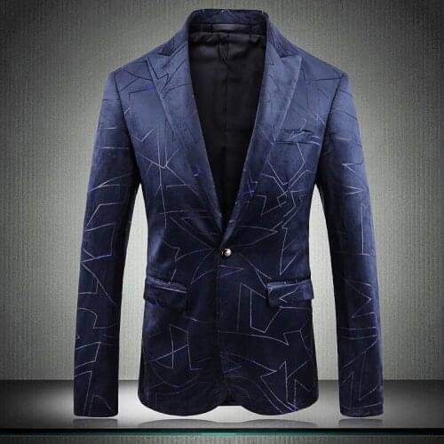 Man Blazer Mens Luxury Single Breasted Party Wedding Blazers Man Plus Size 5xl Blazer Masculino Slim Fit Mens Suit Jacket