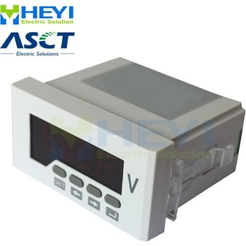 Single phase LED digital voltage panel meter HY-AV smart volt meter Class 0.5 digital voltmeter with RS485 communication