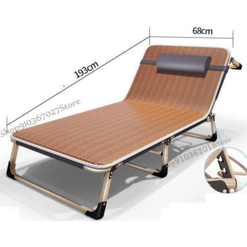 Adult bed single bed simple lunch break siesta bed recliner multifunctional office folding home camp bed