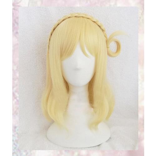 Anime Mari Ohara Wig Love Live Sunshine Wigs Yellow Heat Resistant Synthetic Hair Anime LoveLive Cosplay Wig