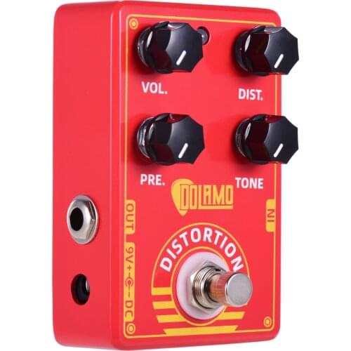 Dolamo D-9 Distortion Guitar Effect Pedal with Presence Distortion for Guitar