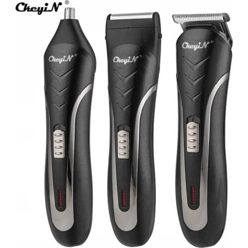 CkeyiN Cordless Hiar Clipper Electric Men Shaver Professional Nose Hair Trimmer Beard Cutter Mower Machine Full Set Limited Comb