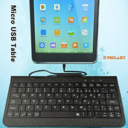 Anti-fingerprint Wired Keyboard for Teclast P80 Pro/X80 Pro/P80X 4G Tablet USB Wired Keyboard Light and Thin Design+Bracket