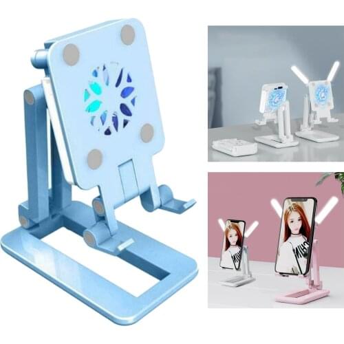 Adjustable Desktop Phone Holder Tablet Fill Light Bracket Room Dormitory