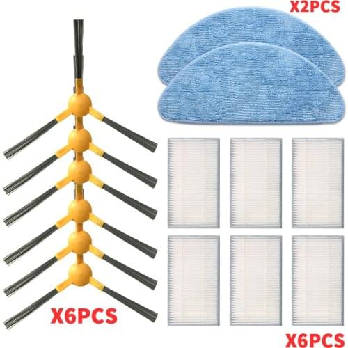 LIECTROUX C30B Robot Vacuum Cleaner Proscenic 800T 820S Robot Vacuum Cleaner C30B Parts Side Brush Mop Cloth HEPA Filter