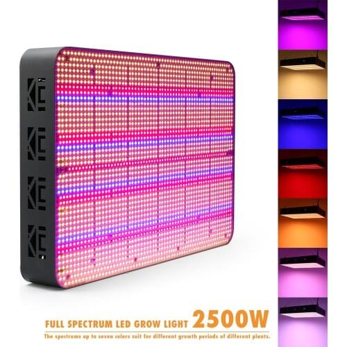 2500W Seven Display Modes Timing Full Spectrum Led Grow Light Panel 2580pcs SMD2835 High Power for Medical Plant Grow Tent