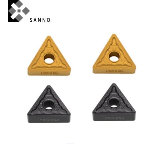 TNMG160408-PM YBC251 / TNMG160404-PM YBC252 triangle external turning blade cnc tungsten carbide turning inserts cutting tips