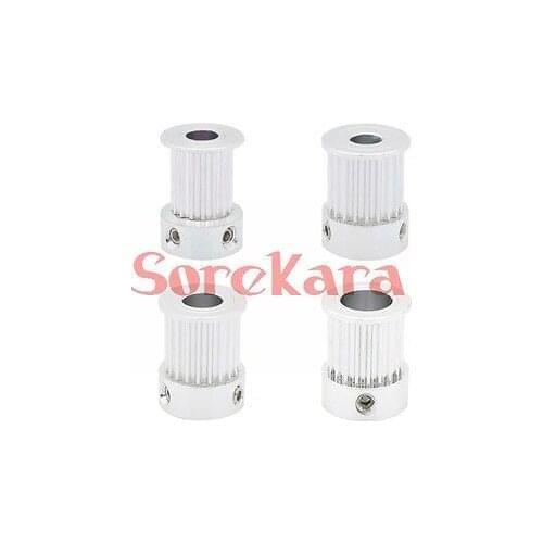 3D Printer Machine CNC Aluminum GT2 Timing Pulley 16T 20T Bore 5/6.35/8mm 2GT SynchronousWheels Gear Part Width 10mm