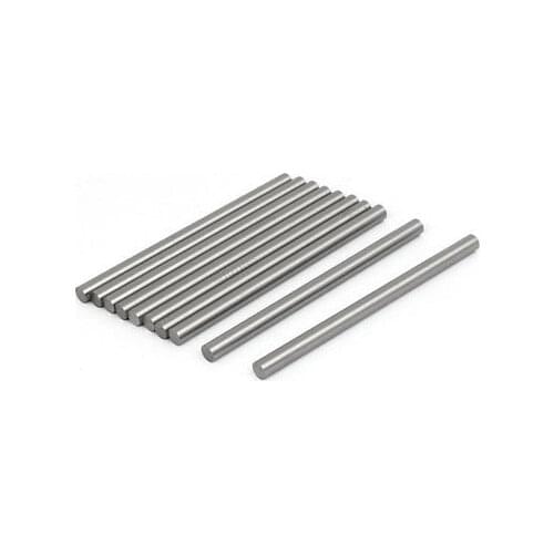 6mm Dia 100mm Length HSS Round Shaft Rod Bar Lathe Tools Gray 10pcs