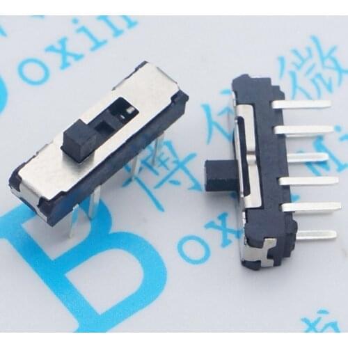 100Pcs/Lot Mss23D18 Pins Eight Feet And Three Gears Vertical Socket Vertical Socket 2P3T 3 Gears Toggle Switch