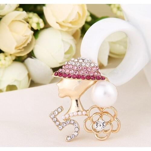 4pcs per lot 32mm*37mm Alloy Visor Beauty Girl 5 Rose Pearl Cell Phone DIY Dec Alloy Dec Decoration