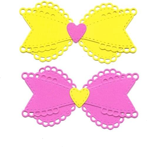Bow Metal Cutting Dies Scrapbooking Embossing Folders for Greeting Card Making Decorative Paper Craft Stencil DIY Molds