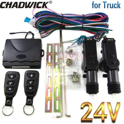Central locking with remote control 24V volt for truck 2 door Universal CHADWICK 8113 Quality Actuator vehicle key keyless entry