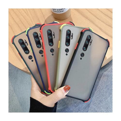 For Xiaomi Mi Note 10 Lite Case Hard PC Transparent Matte shockproof Protective Back Cover case for xiaomi mi note 10 pro note10