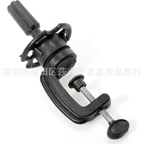 5pcs Training Mannequin Head Holder ,Adjustable Wig Stand Hairdressing Table Clamp ,Plastic Metal Mold Tripod Accessory Tools