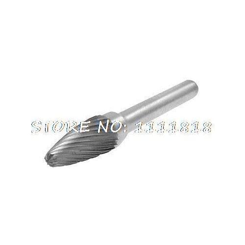 Grinder 6mm Shank Dia Tree Shape Carbide Rotary Burr File Bit 2/5" x 11/14" 10 x 20 mm