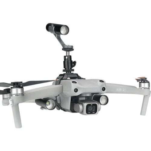 Drone Flashlight Kit Headlamp Night Cruise LED Lamp Light with Camera Fixed Holder Extended Mount for DJI Air 2s/Mavic Air 2