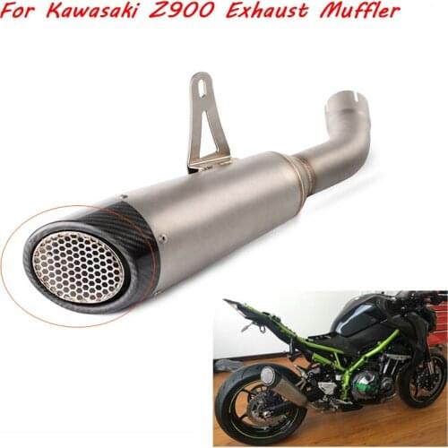 For Kawasaki Z900 Motorcycle Exhaust Muffler Pipe Non-destructive installation silp on Z900 Baffler System