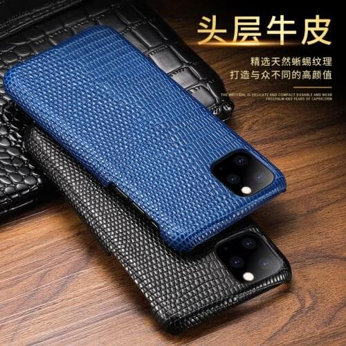 Custom Made Real Lizard Leather Back Cover for iPhone 11 Pro Max XS Max XR X Business Pouch Phone Case Popular Color Pocket