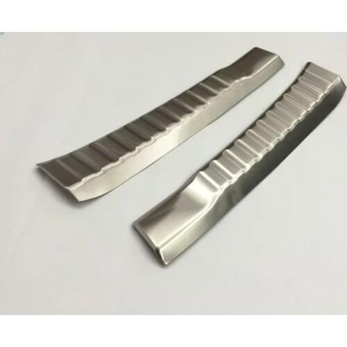 Rear Bumper Foot Plate Trunk Door Inner Sill Guard Protector Molding Cover Kit Trim For Honda CRV CR-V 2015 2016