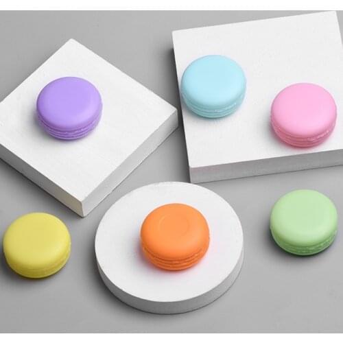 100pcs 10g Macaron Plastic Jar with Dome Lid Refillable Make-up Cosmetic Jars Empty Face Cream Lip Balm Lotion Storage Container