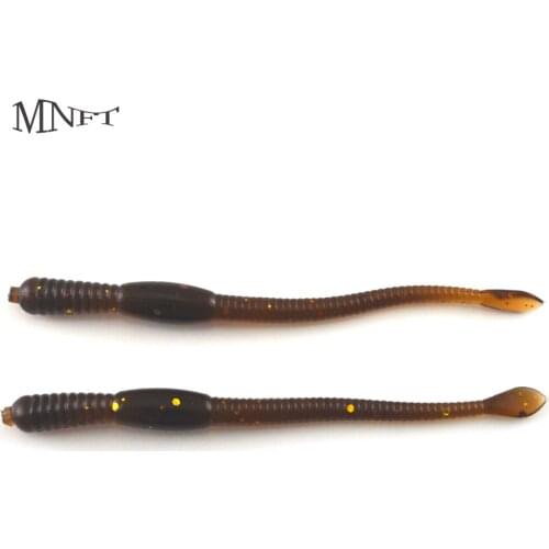 MNFT 20Pcs Fishing Lures Baits Soft Plastic Lifelike Simulation Earthworm Grub Worm 7.7cm 1.03g