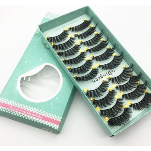 2/5/10 Pairs Faux 3D Mink Lashes Natural False Eyelashes Makeup Dramatic Eyelashes Wholesale Lashes Eyelash Extension Makeup New
