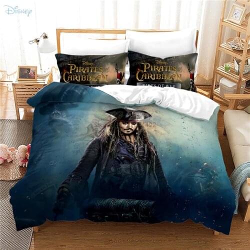 Pirates of The Caribbean Bedding Set Bed Linen 2/3pcs Twin Full Queen King Size Duvet Cover Pillowcase Comforter Cover Sets