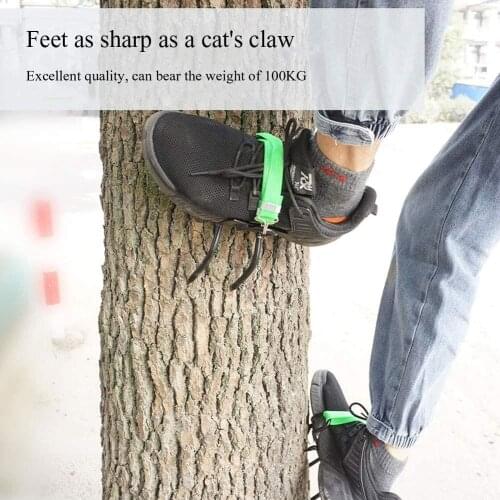 Tree Climbing Tool Pole Climbing Spikes For Hunting Picking Use Climbing Simple Observation Shoes Steel Tree Fruit H7C1
