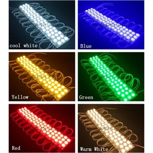 LED Mini Module 2835 SMD Waterproof 3 LED Injection Lens LED Sign Advertising Backlight DC12V ,Make UP Mirror Tape Light