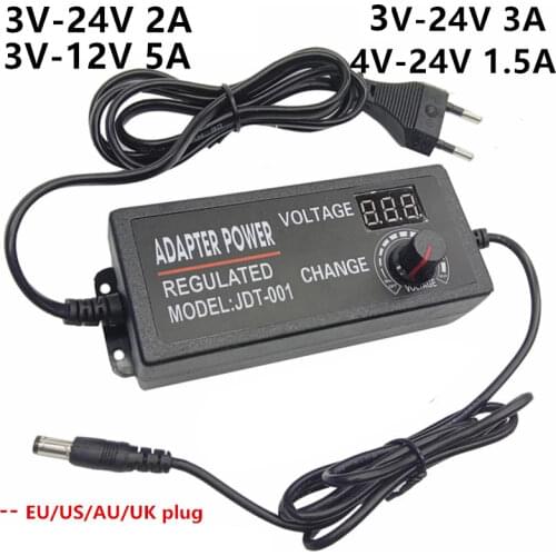 Universal AC/DC 220v to 12v 5v 6v 9v 3 9 12 Volt 14V 16V Led Travel Adjustable Power Adapter Supply Adaptor Charger Adaptador