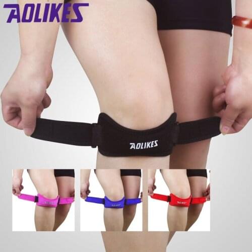 1PCS Outdoor Sport Adjustable Knee Patellar Tendon Support Strap Band Kneecap Brace Pads For Basketball Running Knee Protector