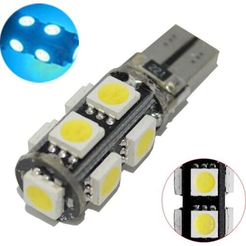 20Pcs Ice Blue T10 W5W 5050 9SMD LED Canbus Error Free Car Bulbs For 192 168 194 2825 Clearance Lamps License Plate Lights 12V