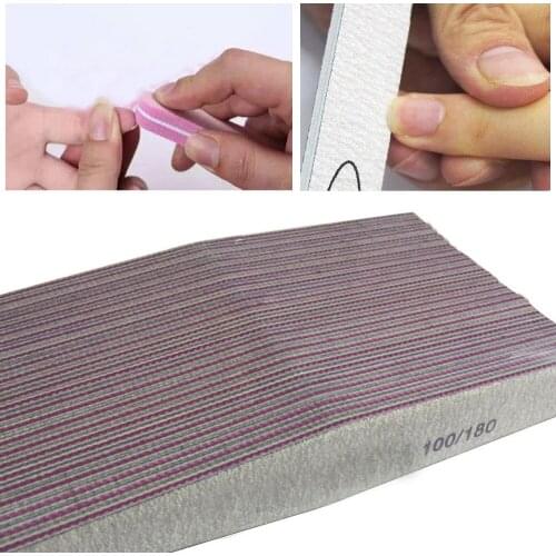5PCS/Set Nail Art Tool Sanding Buffer Block Pedicure Manicure Buffing Polish Beauty Tools Professional Nail Files Grey Boat