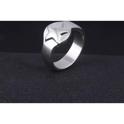Anime Shaman King Ring Asakura Hao Five Pointed Star Rings for Women Men Cosplay Jewelry