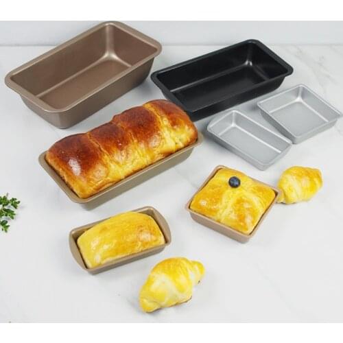 Carbon Steel Toast Bread Mold with Lid Baguette Tray Pan Cake Mold Loaf Pastry Baking Bakeware DIY Non Stick Baking Tools