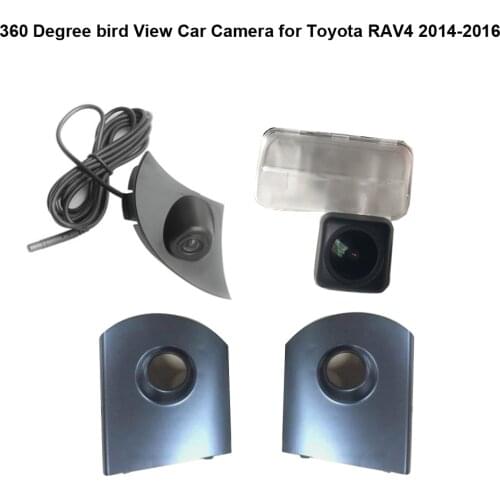 360 Degree bird View Car Camera for Toyota RAV4 2014-2016 4pcs camera + Control box