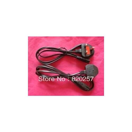 Free shipping 3pcs lot 1.5m cable length UK plug at one side, other side with 2 holes