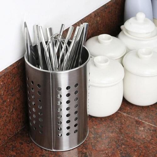Stainless Steel Chopsticks Holder Polished Rust-resistant with Ventilation Holes Kitchen Utensil Holder for Chopsticks