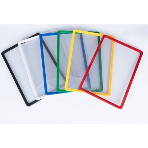 A3 A4 A5 Poster Holder Frame POP ads advertising label sign banner support rack red black white Ceiling signage Rack Case Cover