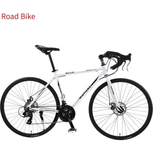 Bikes 21 27 and 30 Speed Road Bike 700C Aluminum Alloy Frame Wheels Road Bicycle Dual Disc Brake Ultra-light Bicycles