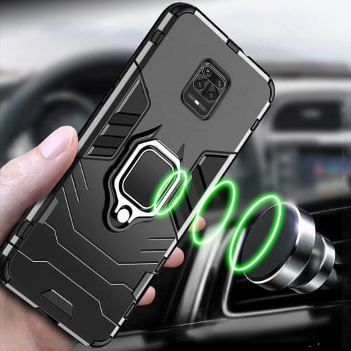2 in 1 Hybrid Armor Phone Case for Redmi Note 9S Note 8T Cases Magnetic Ring Holder Stand Cover for Xiaomi CC9 Note 10 Pro cover