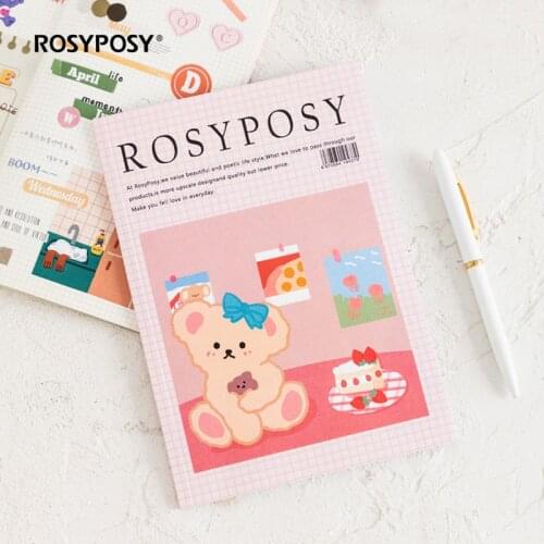 Kawaii Creative Bear Notebook Stickers DIY Scrapbook Stickers Hand Account Album Decoration Stickers School Stationery